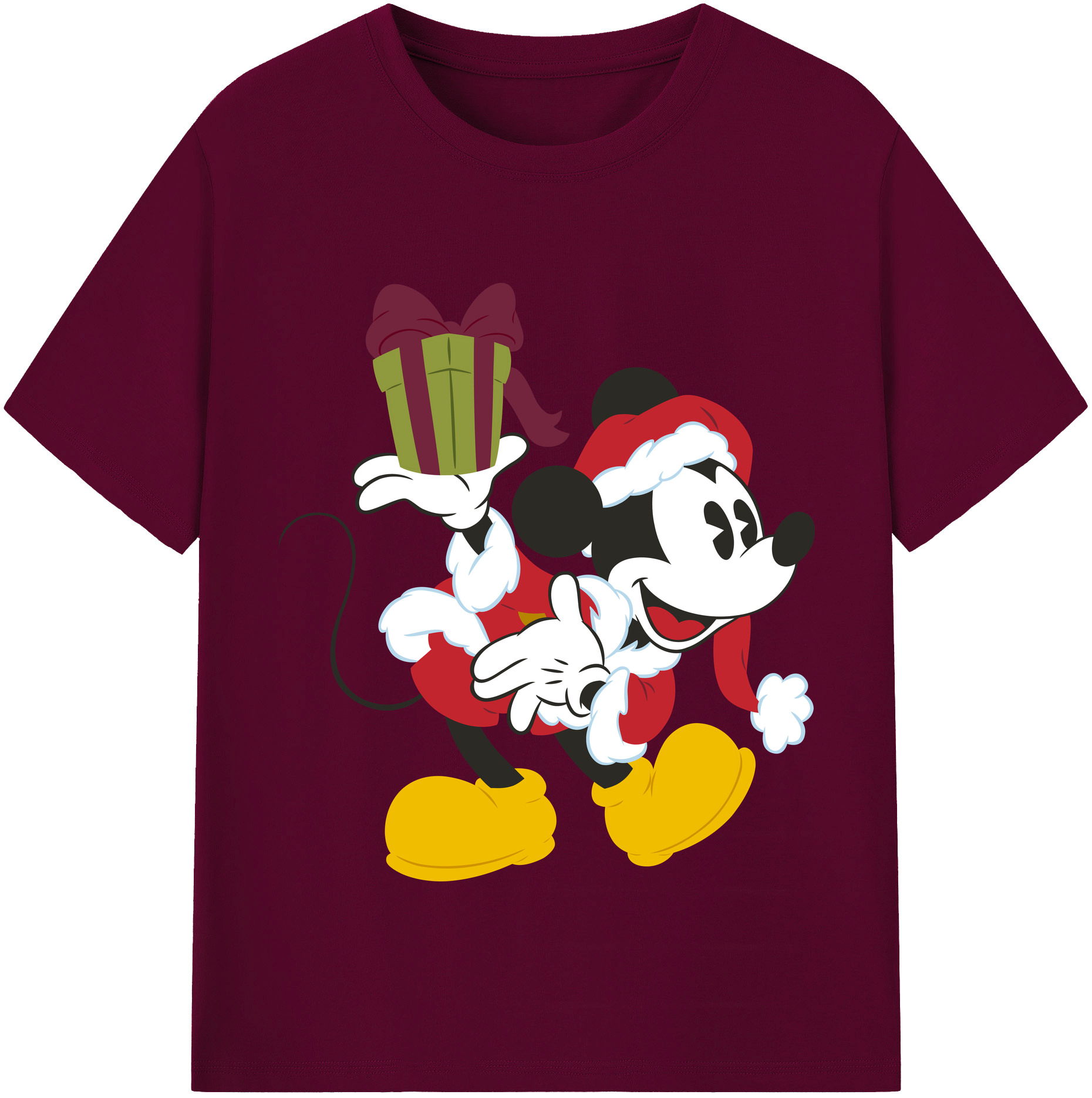 （画像用） ミッキーマウス Mickey Mouse レディースカジュアルプリントTシャツ（綿100％）
